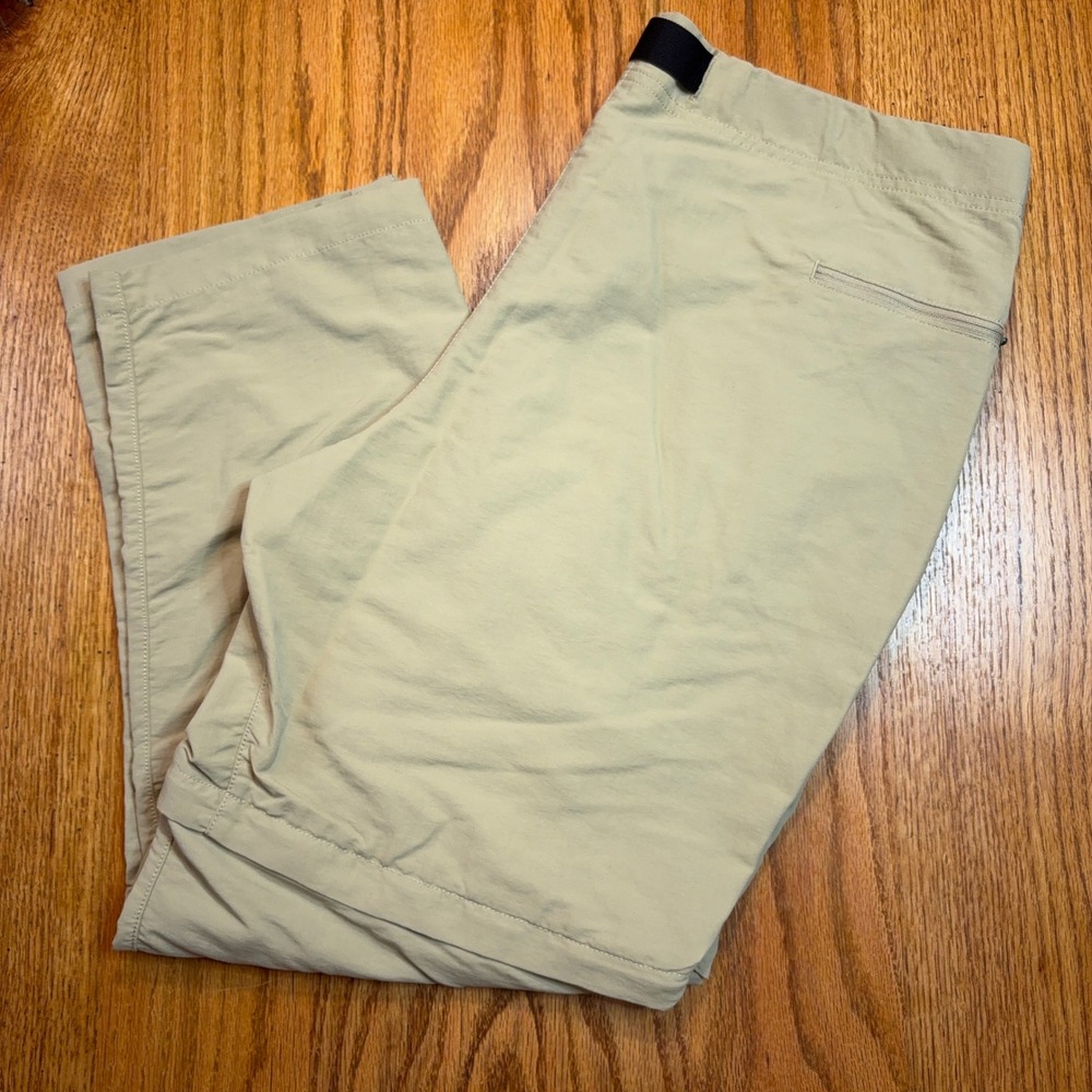The North Face Paramount Trail Pants Mens 38X26 Beige Convertible to 8" Shorts